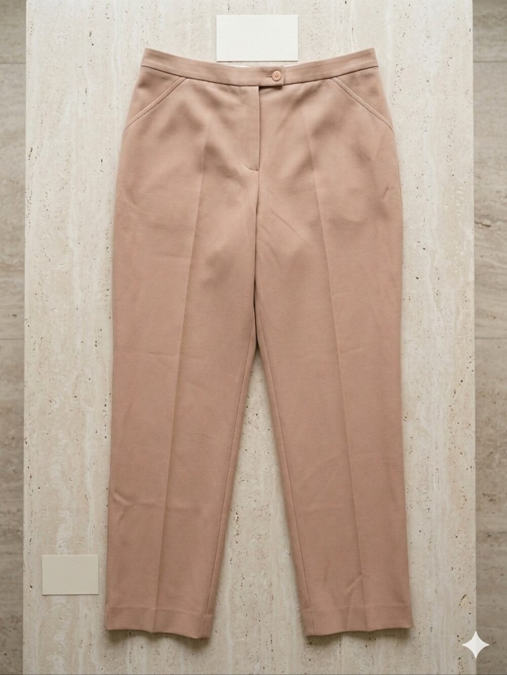 La Mode Dusty Peach Tailored Trousers
